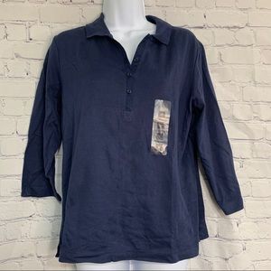 NWT Navy Polo Size Medium 10-12